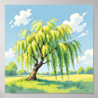 Weeping Willow Poster