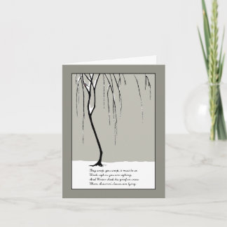 Weeping Willow Sympathy Card