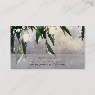 Weeping Willow Tree & Mason Jars Refer a Friend Referral Card