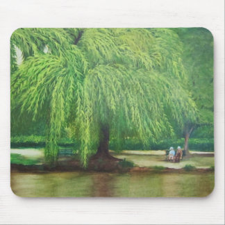 weeping willow tree mouse pad