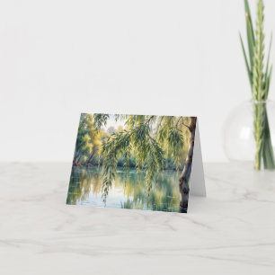 Weeping Willow Tree On a Lake Card