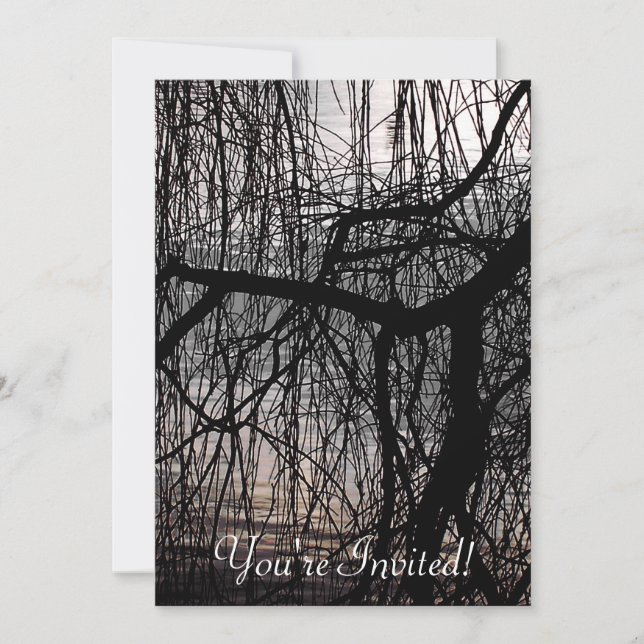 WEEPING WILLOW TREES INVITATION (Front)