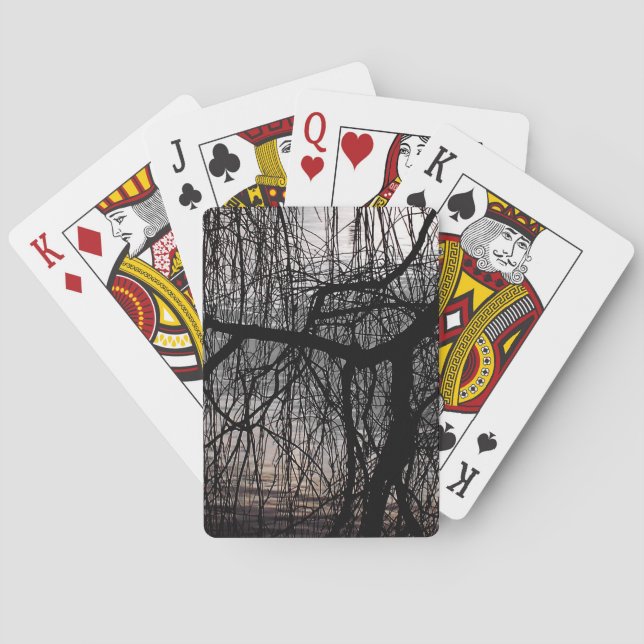 WEEPING WILLOW TREES  PLAYING CARDS (Back)