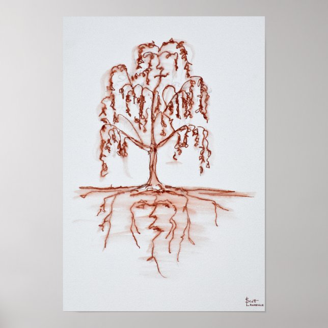 Weeping Willow with Heart & Soul Poster (Front)