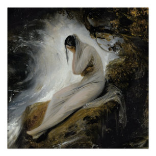 Weeping Woman (by Horace Vernet) Poster