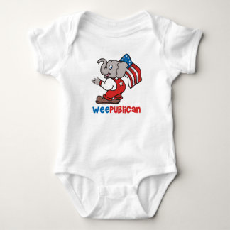 WeePublican and Flag Baby Bodysuit