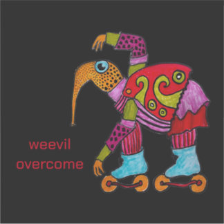 Weevil Overcome Large vinyl sticker