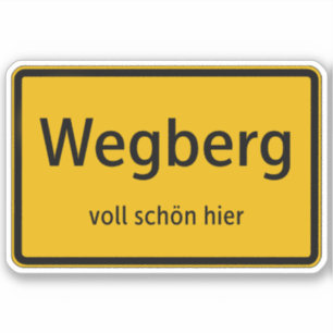 Wegberg Sticker Autosticker