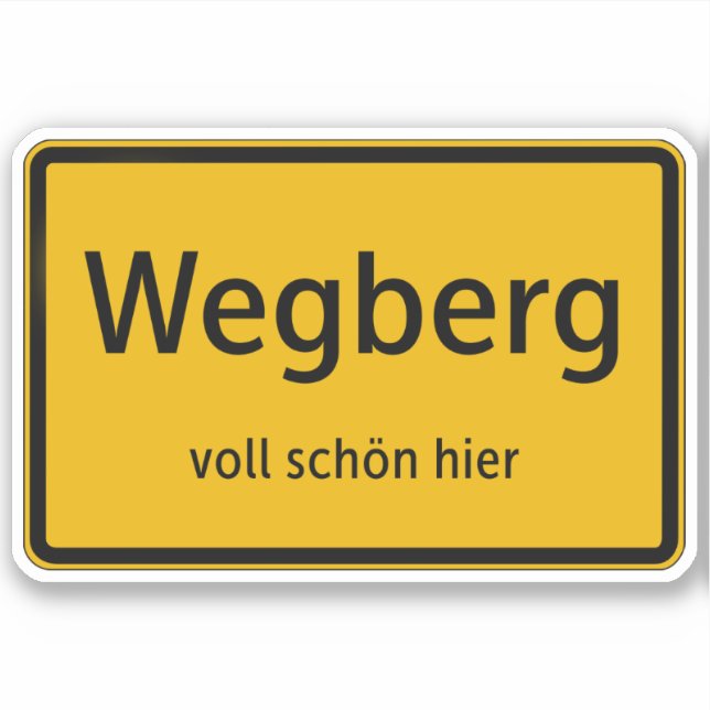 Wegberg Sticker Autosticker (Front)