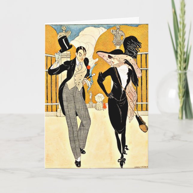 Wegener - An Elegant Couple, 1920s Card (Front)