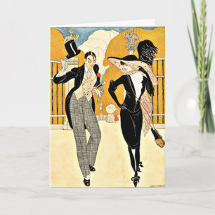 Wegener - An Elegant Couple, 1920s Card