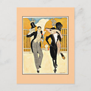 Wegener - An Elegant Couple, 1920s Postcard