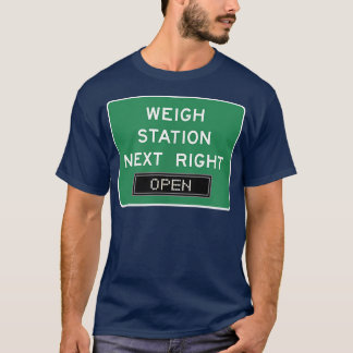 Weigh Station Road Trip Highway Tollway Truck Stop T-Shirt