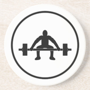 Weight Lift Sign Coaster