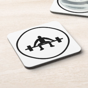 Weight Lift Sign Coaster