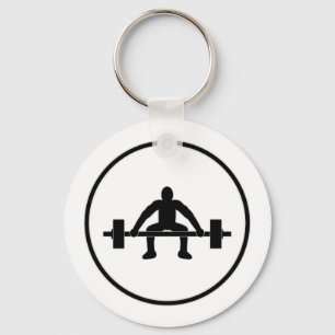 Weight Lift Sign Keychain