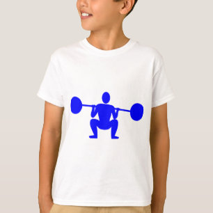 Weight Lifter 01 - Blue T-Shirt