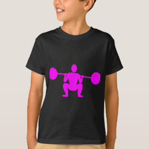 Weight Lifter 01 - Magenta T-Shirt