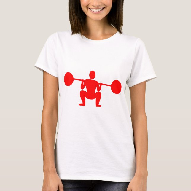 Weight Lifter 01 - Red T-Shirt (Front)