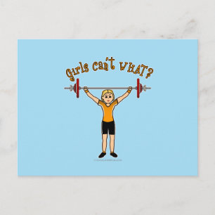 Weight Lifter (Blonde) Postcard