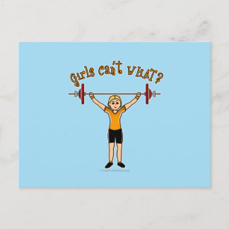 Weight Lifter (Blonde) Postcard