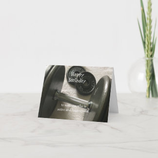 Weight Lifter Inspirational Birthday Card