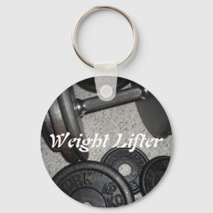 Weight Lifter Keychain