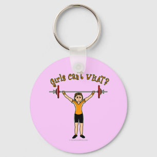 Weight Lifter (Light) Keychain