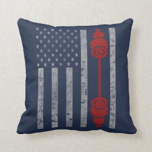 WEIGHT LIFTER THROW PILLOW