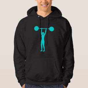 Weight Lifting 02 - Cyan Hoodie