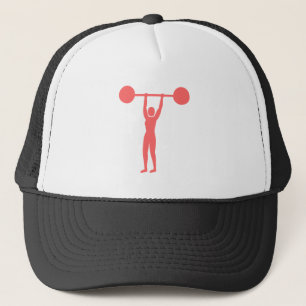 Weight Lifting 02 - Tropical Pink Trucker Hat