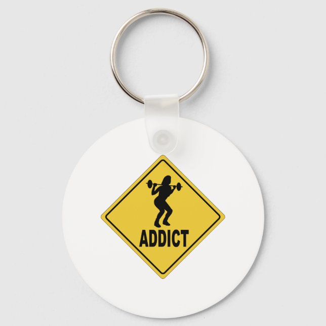Weight Lifting 2 Keychain (Front)