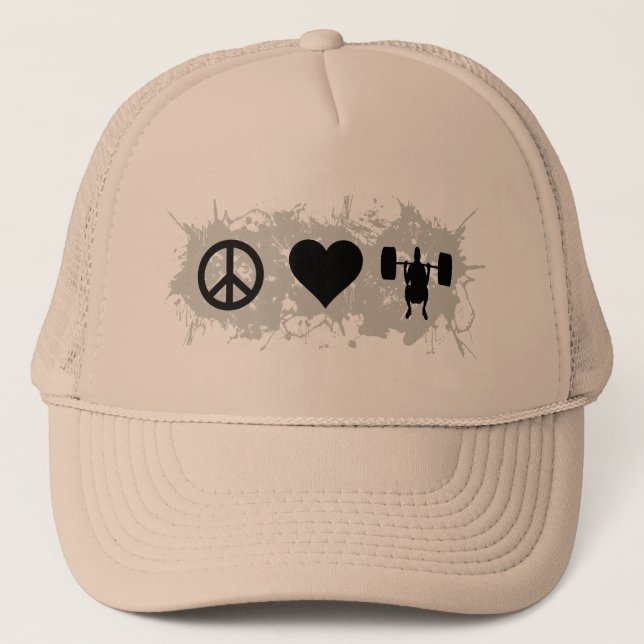 Weight lifting 2 trucker hat (Front)