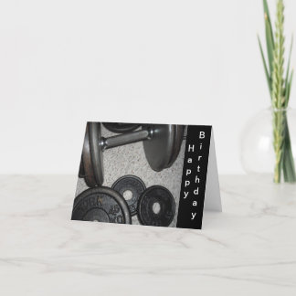Weight Lifting Birthday Design Card