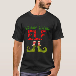 Weight Lifting Elf Group Matching Family Pyjamas F T-Shirt