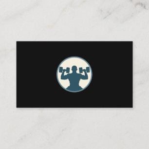 Weight Lifting   Fitness   Personal Trainer Business Card