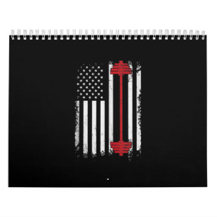 Weight Lifting Flat Gifts Workout, Gym Lover Calendar