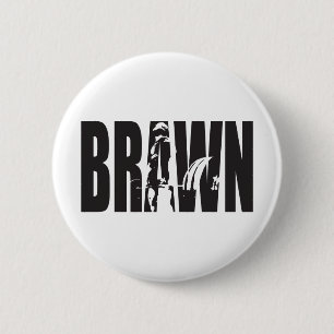 "Weight lifting" Motivation - BRAWN 2 Inch Round Button
