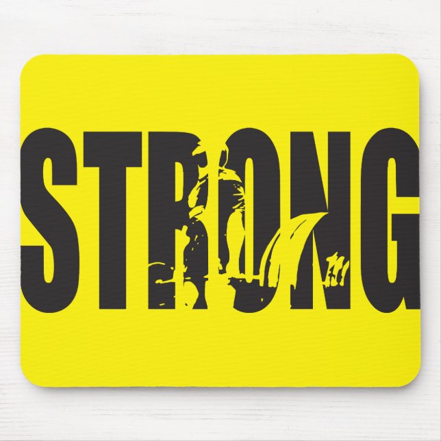Weight Lifting Motivation - STRONG Mouse Pad (Front)