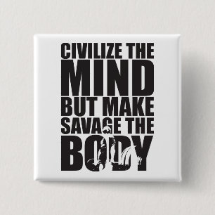 "Weight Lifting" Motivational 2 Inch Square Button