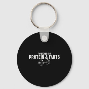 Weight Lifting Powered By Protein And Farts  Keychain
