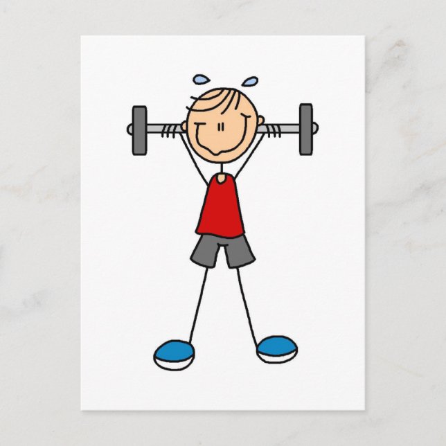 Weight Lifting Tshirts and Gifts Postcard (Front)