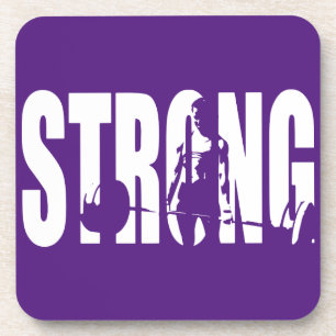 "Weight Lifting" Women's Motivation - STRONG Coaster