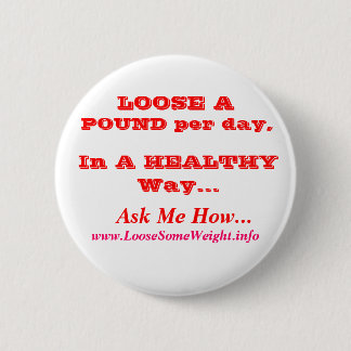 Weight Loss 2 Inch Round Button