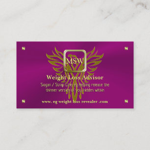 Weight Loss Advisor, Golden Square, Rising Phoenix Business Card