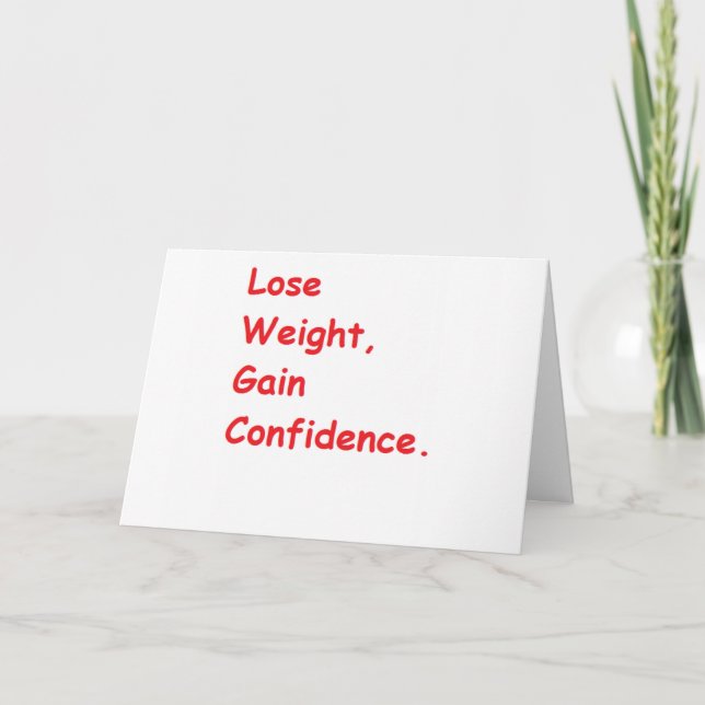 weight loss card (Front)