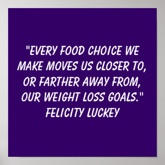 Weight Loss Choices 4 Poster