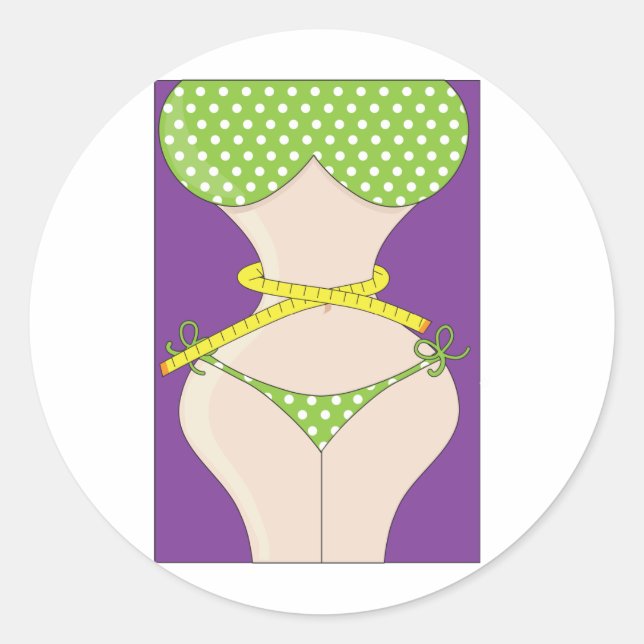 Weight Loss Classic Round Sticker (Front)