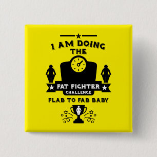 Weight Loss Congratulation 2 Inch Square Button