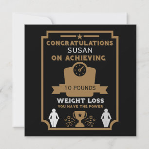 Weight Loss Congratulation Card
